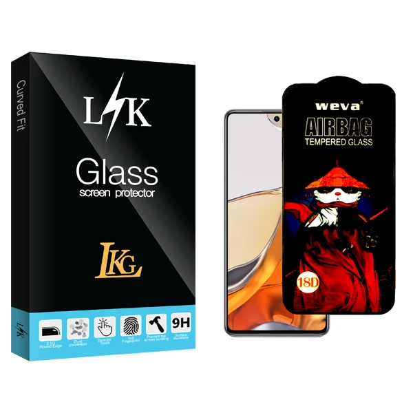 محافظ صفحه نمایش شیشه ای ال کا جی مدل LK Glass AirBag مناسب برای گوشی موبایل شیائومی 11T Pro 5G 2107113SG