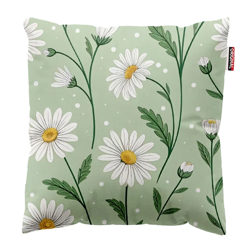  کوسن پاد آفرین طرح گل کد 2982 سایز 30*30 سانتی متر