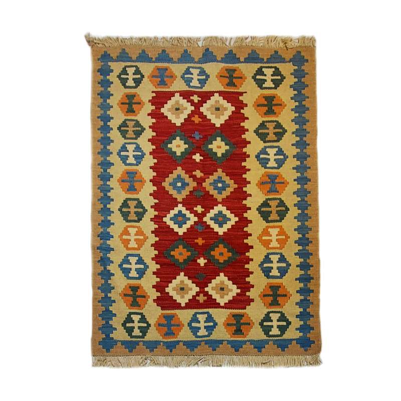 گلیم دستبافت یک متری طرح شیرازی کد 1258020