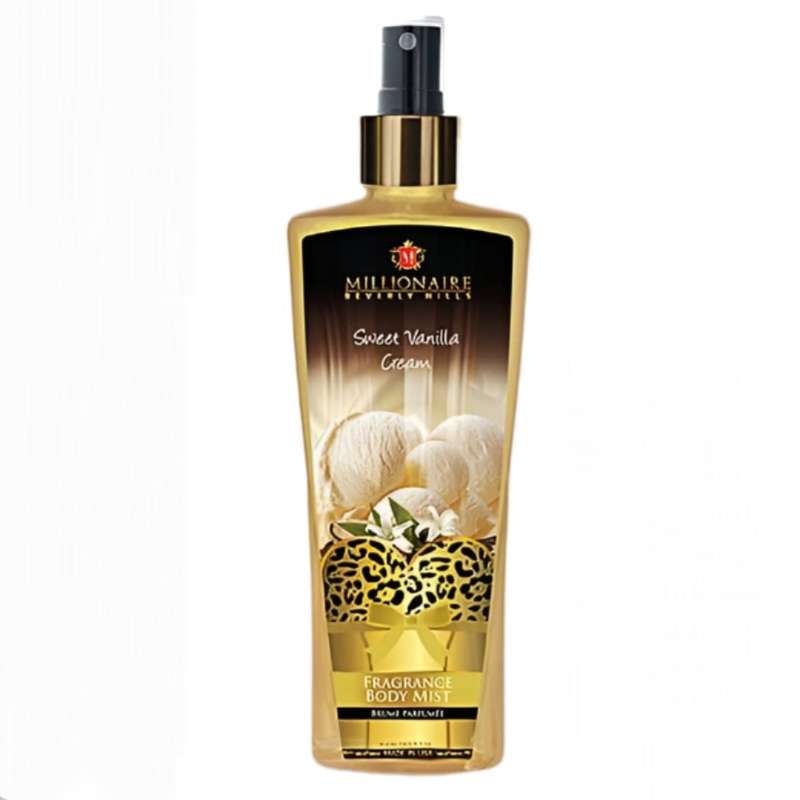 بادی میست زنانه میلیونر بورلی هیلز مدل Sweet Vanilla Cream حجم 250 میلی لیتر بادی میست زنانه میلیونر بورلی هیلز مدل Sweet Vanilla Cream حجم 250 میلی لیتر