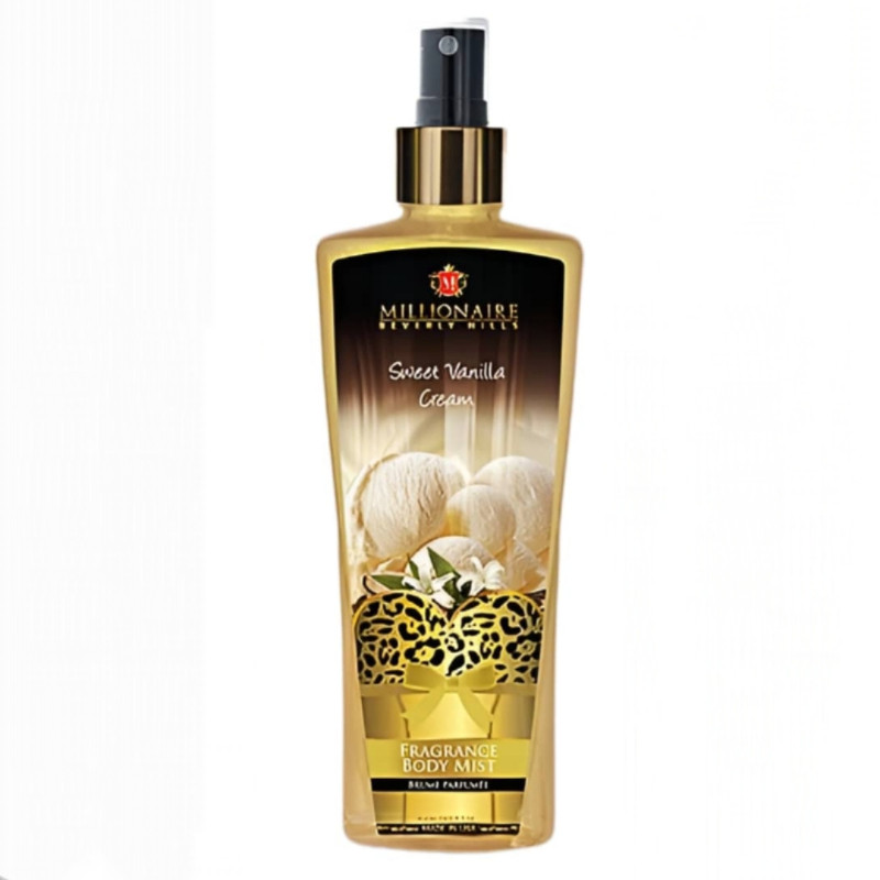 بادی میست زنانه میلیونر بورلی هیلز مدل Sweet Vanilla Cream حجم 250 میلی لیتر بادی میست زنانه میلیونر بورلی هیلز مدل Sweet Vanilla Cream حجم 250 میلی لیتر