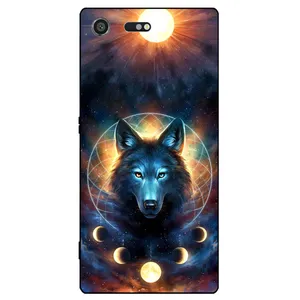 Megafone Wolf and Moon 8006 Cover For Sony Xperia XZ Premium