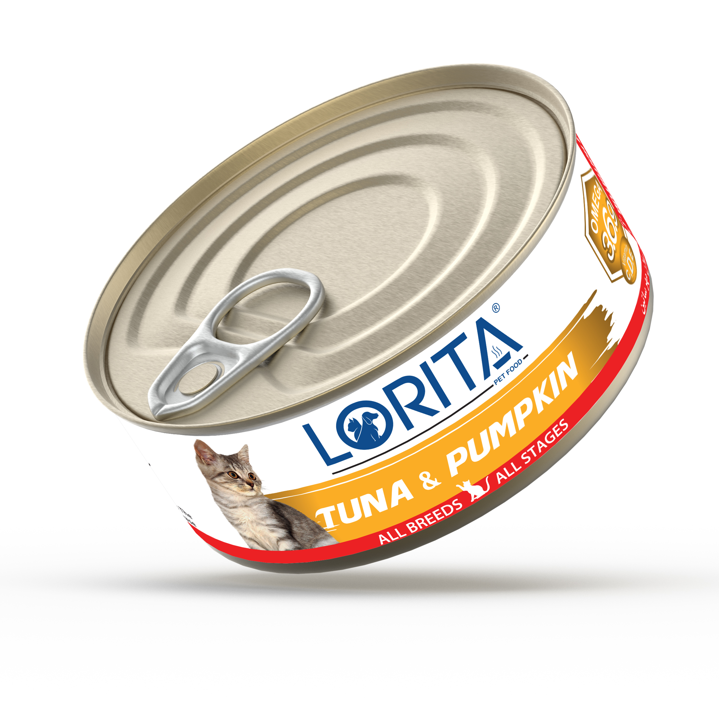 کنسرو غذای گربه لوریتا مدل NATURAL TUNA & PUMPKIIN وزن 90 گرم