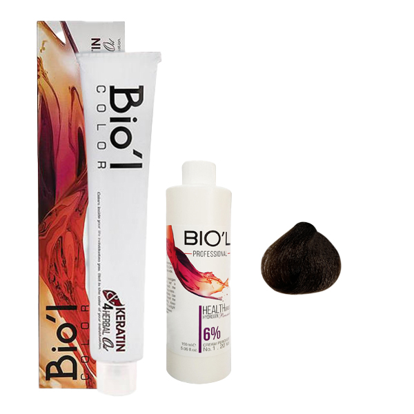 	 کیت رنگ مو بیول مدل HONEY شماره 6.83 حجم 100 میلی لیتر رنگ بلوند شکلات عسلی تیره