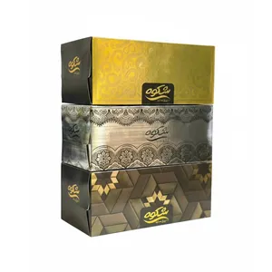 دستمال کاغذی 100 برگ سه لایه شکوه مدل LXY-3 بسته 3 عددی