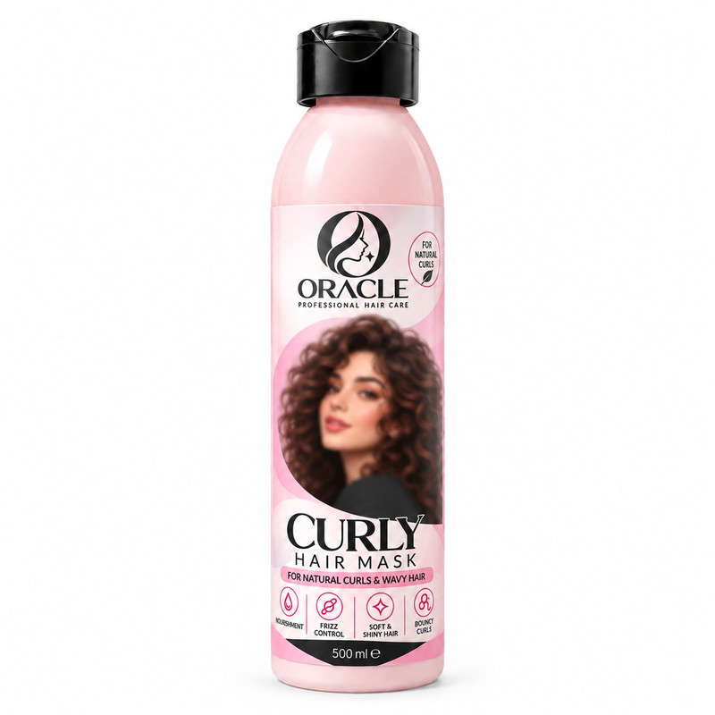 ماسک مو اوراکل مدل curly hair مناسب برای موهای وزدار حجم 500 میلی لیتر