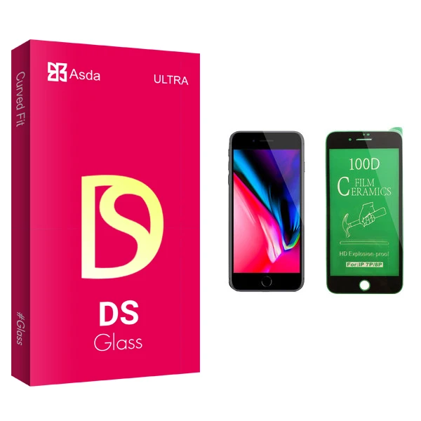 محافظ صفحه نمایش سرامیکی آسدا مدل DS مناسب برای گوشی موبایل اپل iPhone 7 Plus