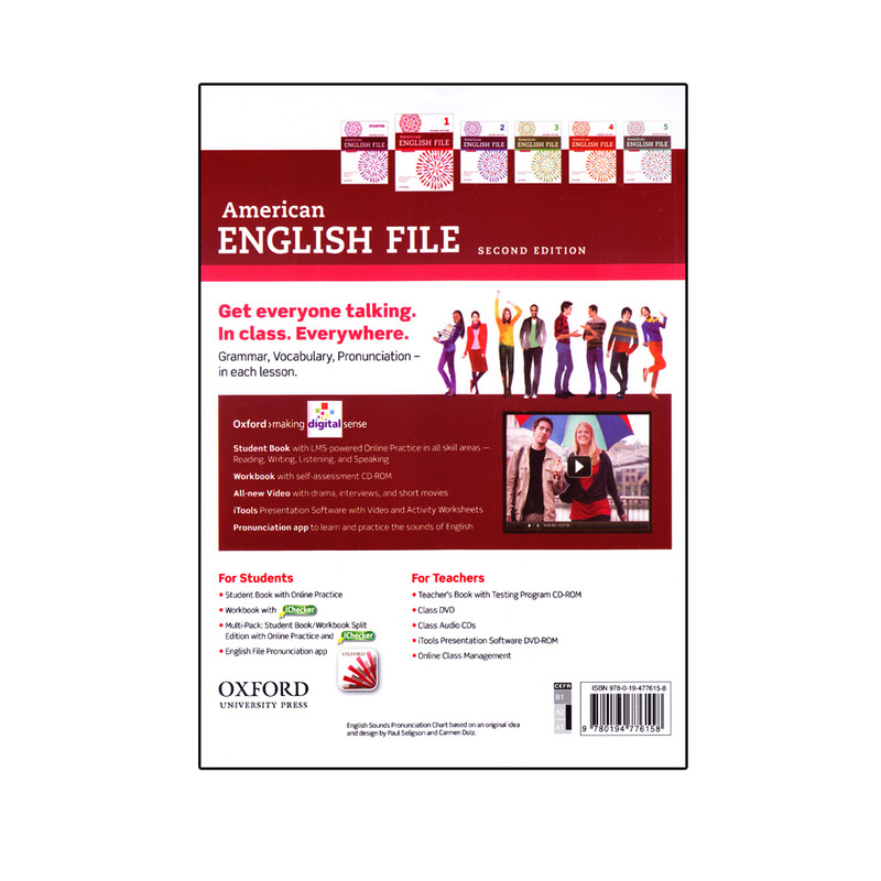 کتاب American English File 1 Second Edition اثر جمعی از نویسندگان انتشارات الوندپویان