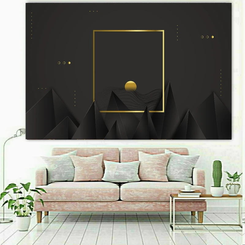 پوستر پارچه ای طرح بلک مدل مدرن کد b23