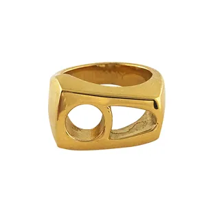 انگشتر گالری عزیزی طرح حرف هـ مدل GZ99572