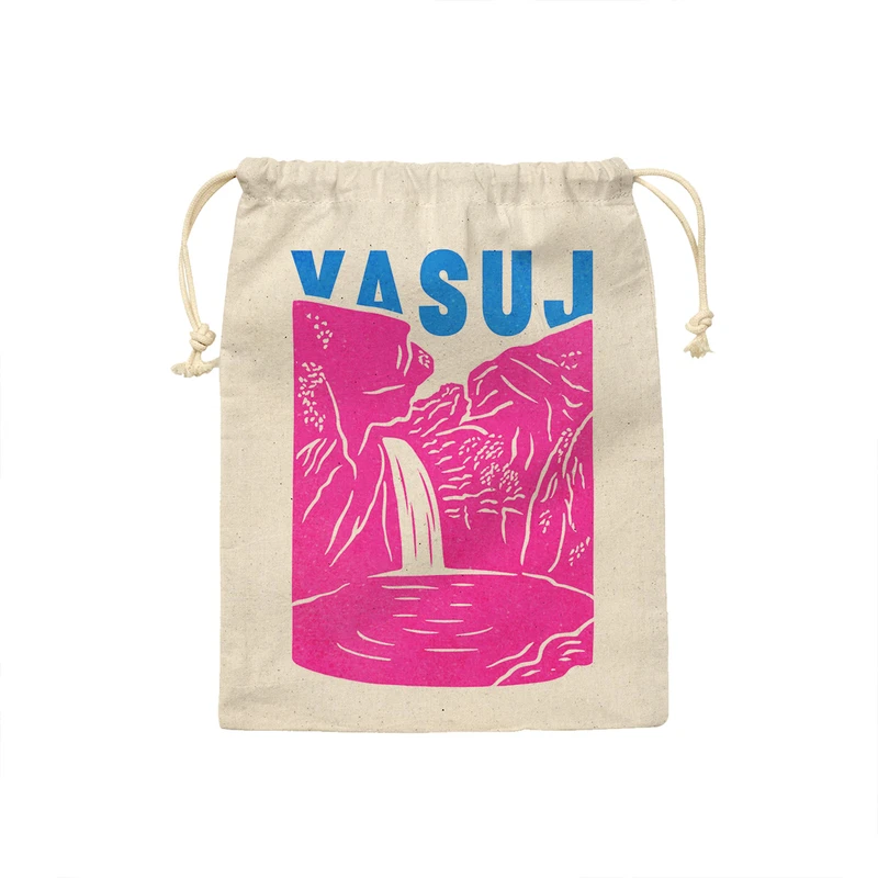 کیسه نان و سبزی ترمه طراحان ایده مدل نماد آبشار تنگ تامرادی یاسوج کد map0084 - M سایز 23x33 سانتی متر