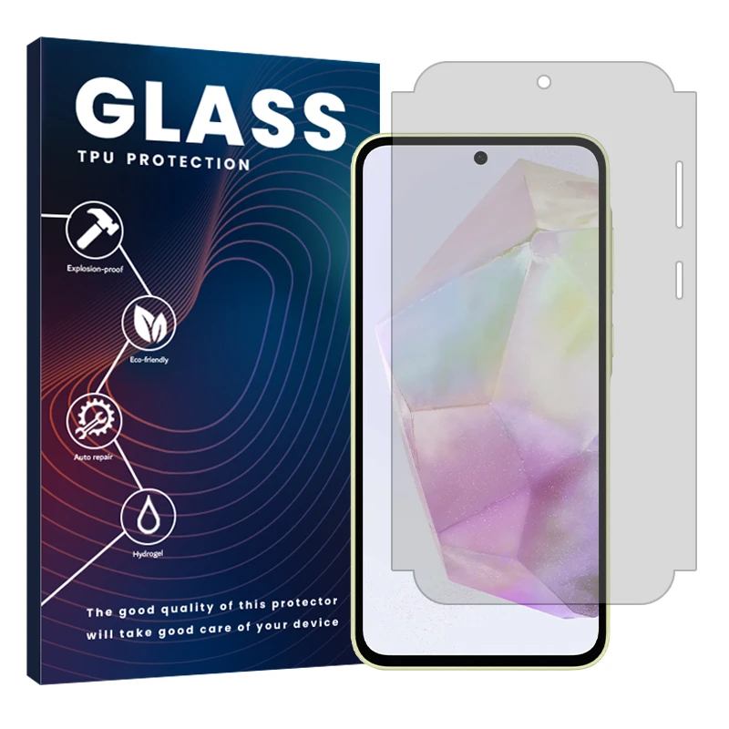 محافظ صفحه نمایش شفاف گلس مدل Resistant مناسب برای گوشی موبایل سامسونگ Galaxy A35