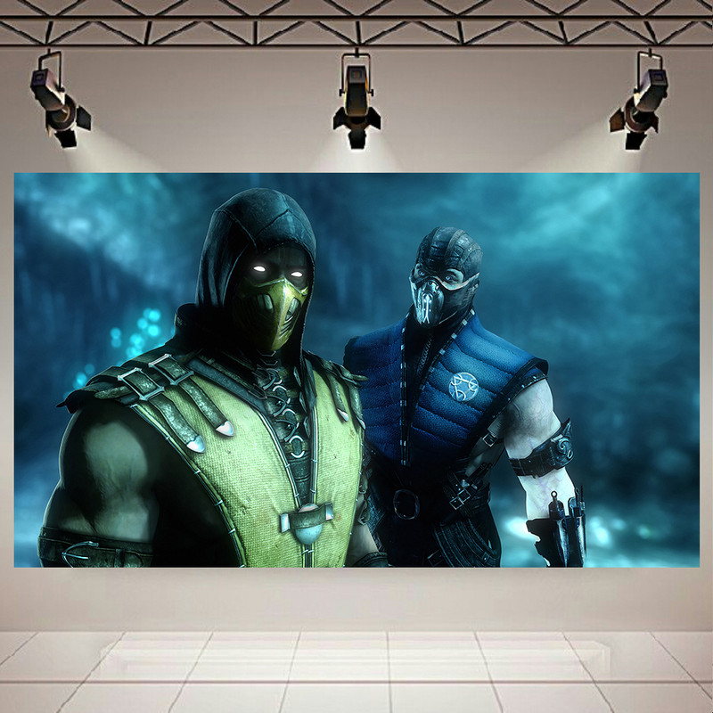 قیمت و خرید پوستر طرح گیم مدل SubZero & Scorpion Mortal Kombat کد AR15380