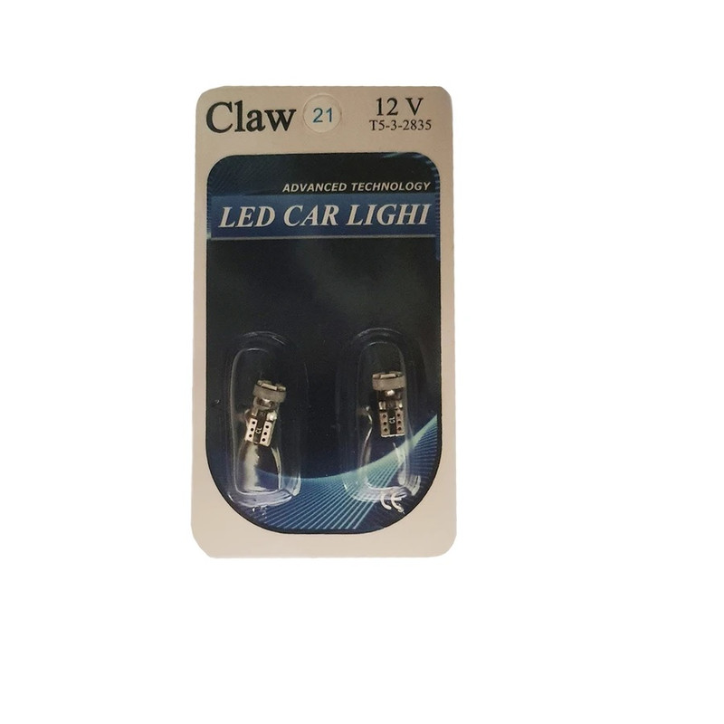 لامپ پنل بخاری خودرو کلاو مدل 5W پایه T5 مناسب برای پژو 206 بسته 4 عددی