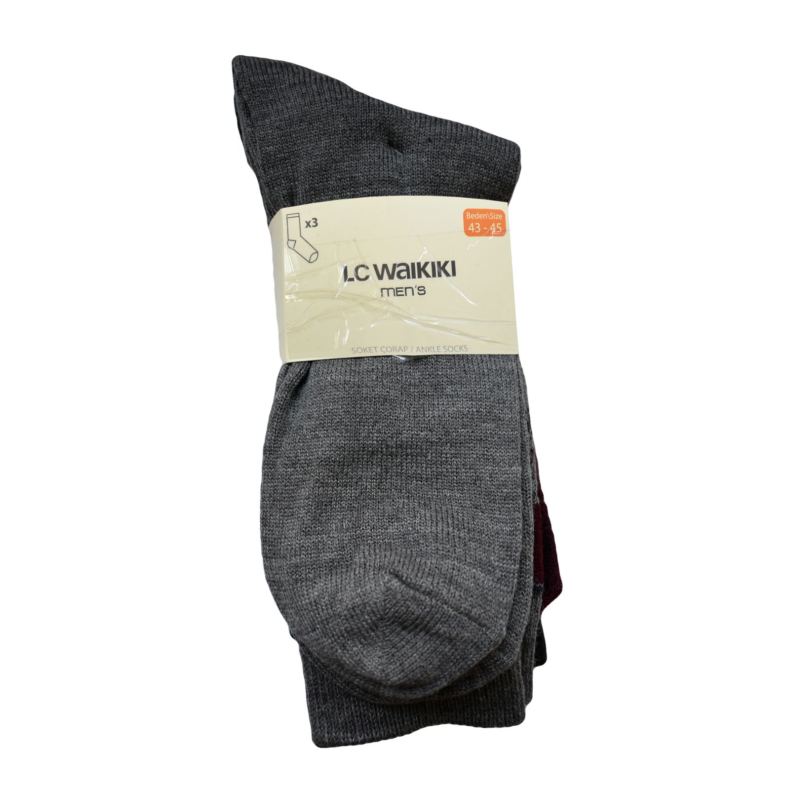 جوراب ساق بلند مردانه ال سی وایکیکی مدل W2G449Z8 مجموعه 3 عددی -  - 4