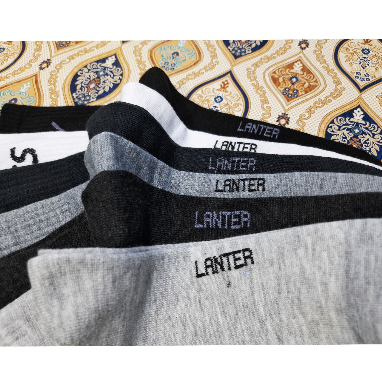 جوراب ساق کوتاه مردانه لنتر مدل special مجموعه 12 عددی - - 2