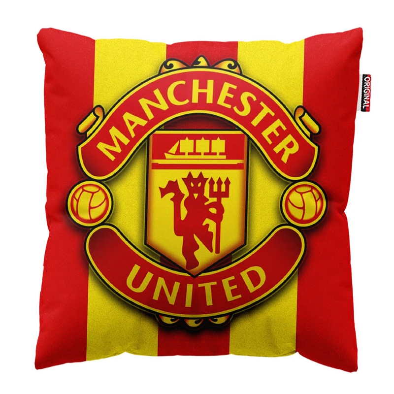  کوسن پاد آفرین طرح باشگاه منچستر یونایتد کد 2426 سایز 30*30 سانتی متر