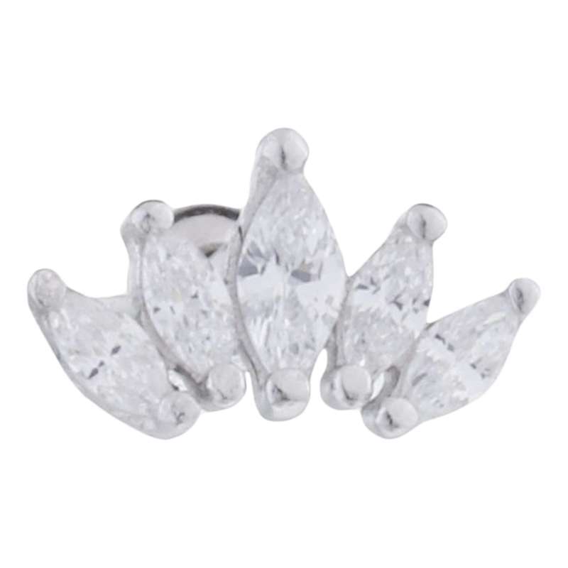 پیرسینگ نقره زنانه مایا ماهک مدل MSP042 پیرسینگ نقره زنانه مایا ماهک مدل MSP042