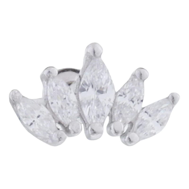 پیرسینگ نقره زنانه مایا ماهک مدل MSP042 پیرسینگ نقره زنانه مایا ماهک مدل MSP042