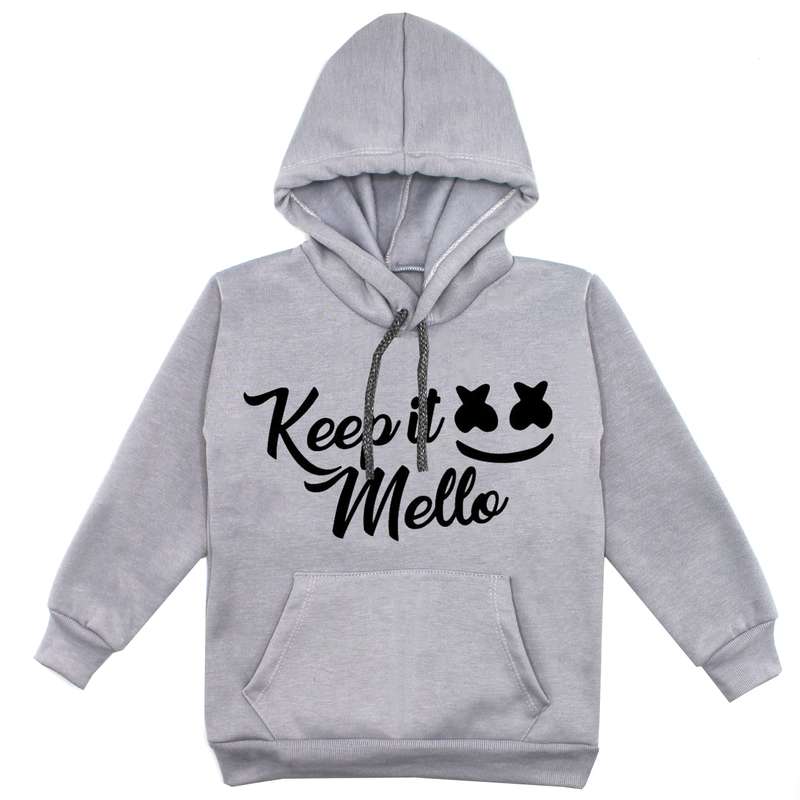 هودی پسرانه مدل F37 Keep رنگ طوسی