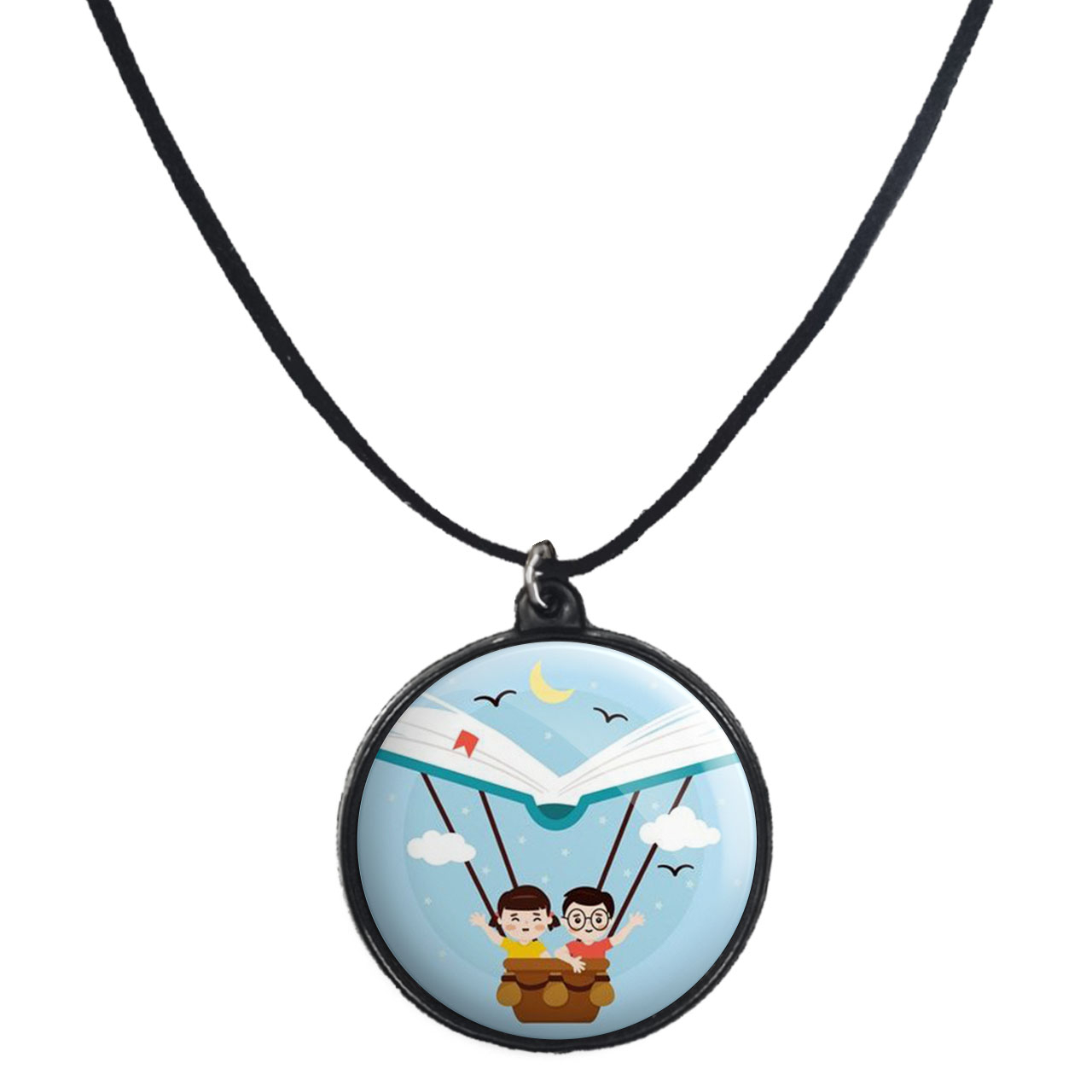 گردنبند پرمانه طرح جشن الفبا کد pmb.22639 مدل دو طرفه