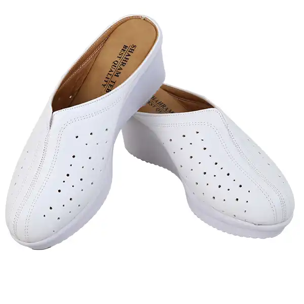 صندل زنانه شهرام طب مدل خاطره رنگ سفید