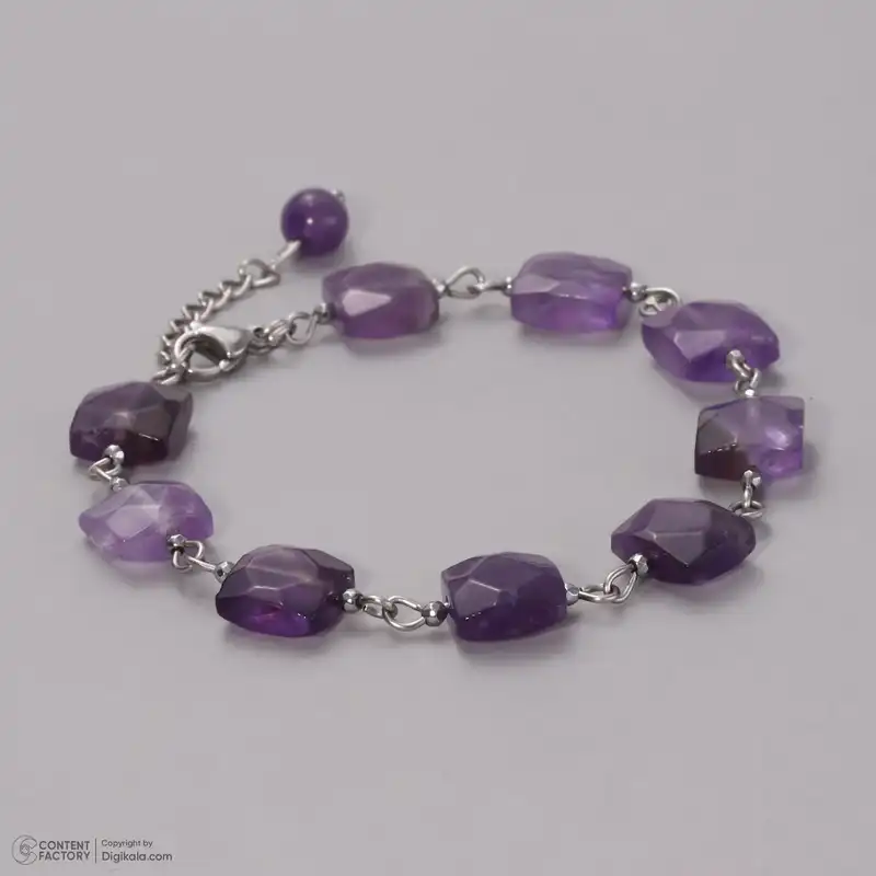 دستبند زنانه مدل آمیتیست کد 04