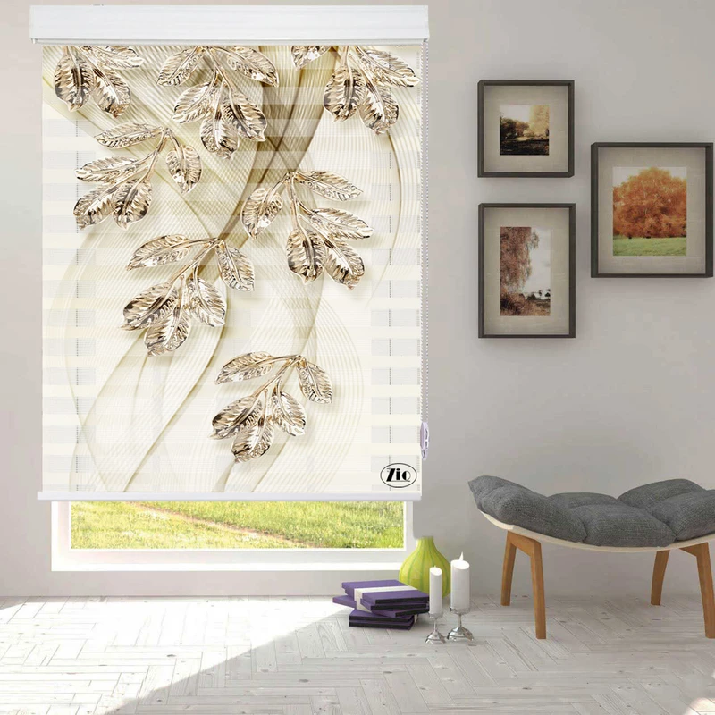 پرده زبرا زیو مدل 3D-1143 سایز 100x200 سانتی متر