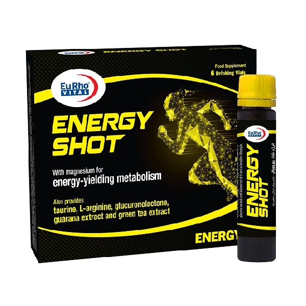 ویال خوراکی انرژی شات یوروویتال بسته 6 عددی