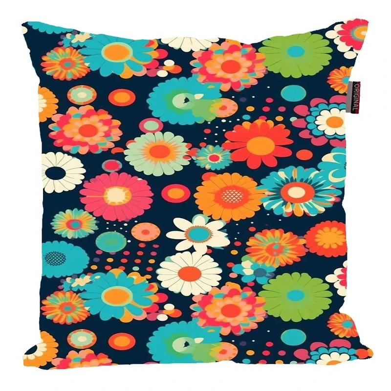 کوسن پاد آفرین مدل فانتزی گل گلی کد 02282