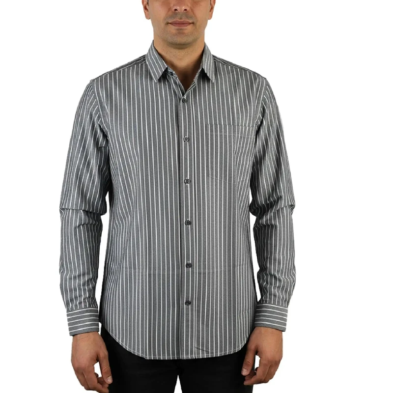 پیراهن آستین بلند یقه برگردان مردانه مدل MDSS-CH7017