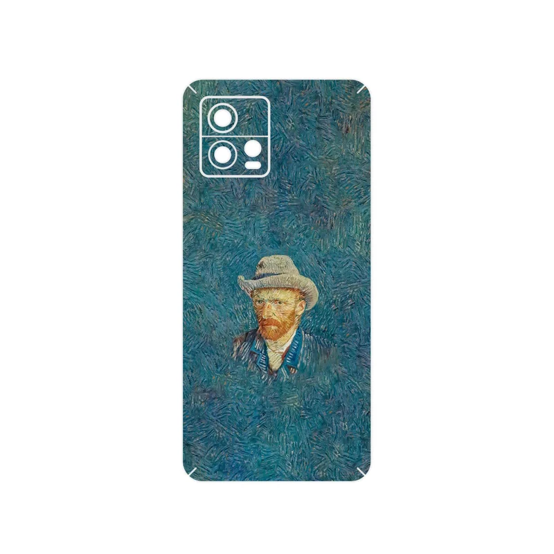 برچسب پوششی ماهوت مدل Self portrait with a gray felt hat مناسب برای گوشی موبایل موتورولا Moto G72