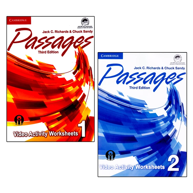 کتاب Passages Video Activity Worksheets Third Edition اثر Jack C. Richards And Chuck Sandy انتشارات الوندپویان دو جلدی