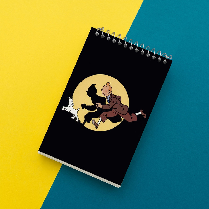 دفتر یادداشت 50 برگ خندالو مدل ماجراهای تن تن کد 3341