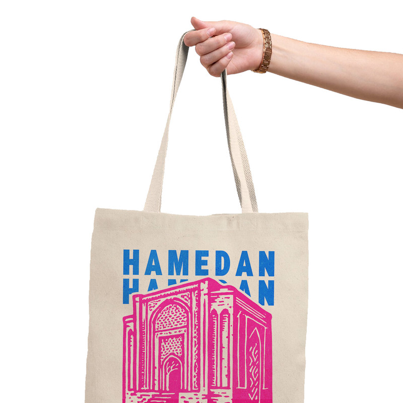 ساک خرید ترمه طراحان ایده مدل نماد گنبد علویان همدان کد map0038 - L