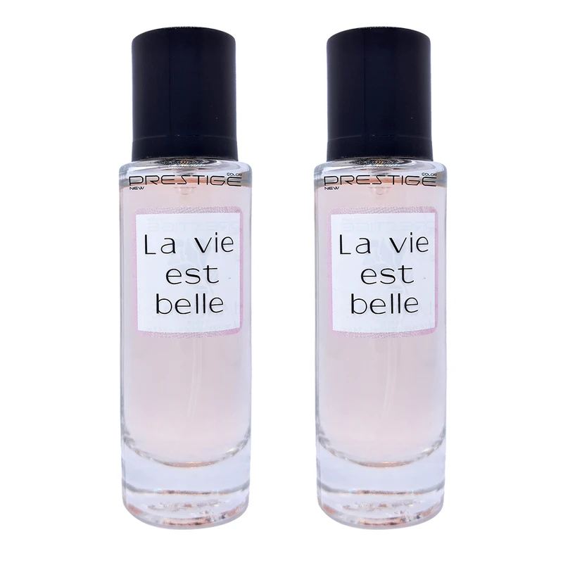 عطر جیبی زنانه نیو پرستیژ کالر مدل Lancome La Vie Est Belle حجم 35 میلی‌لیتر بسته 2 عددی
