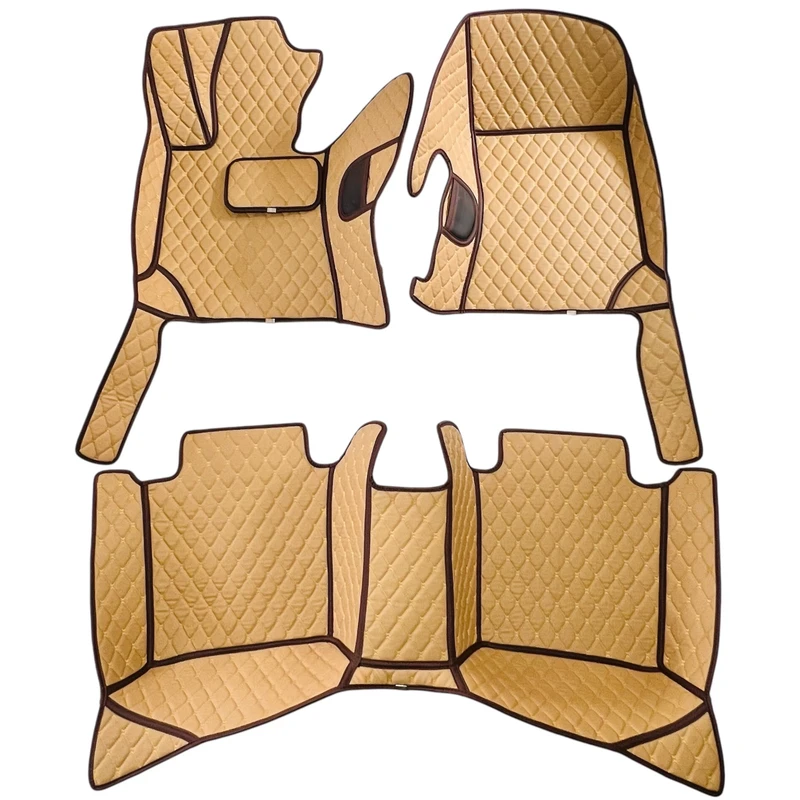 کفپوش 5 بعدی خودرو مدل Ts چرم گلدوزی مناسب برای بنز e350