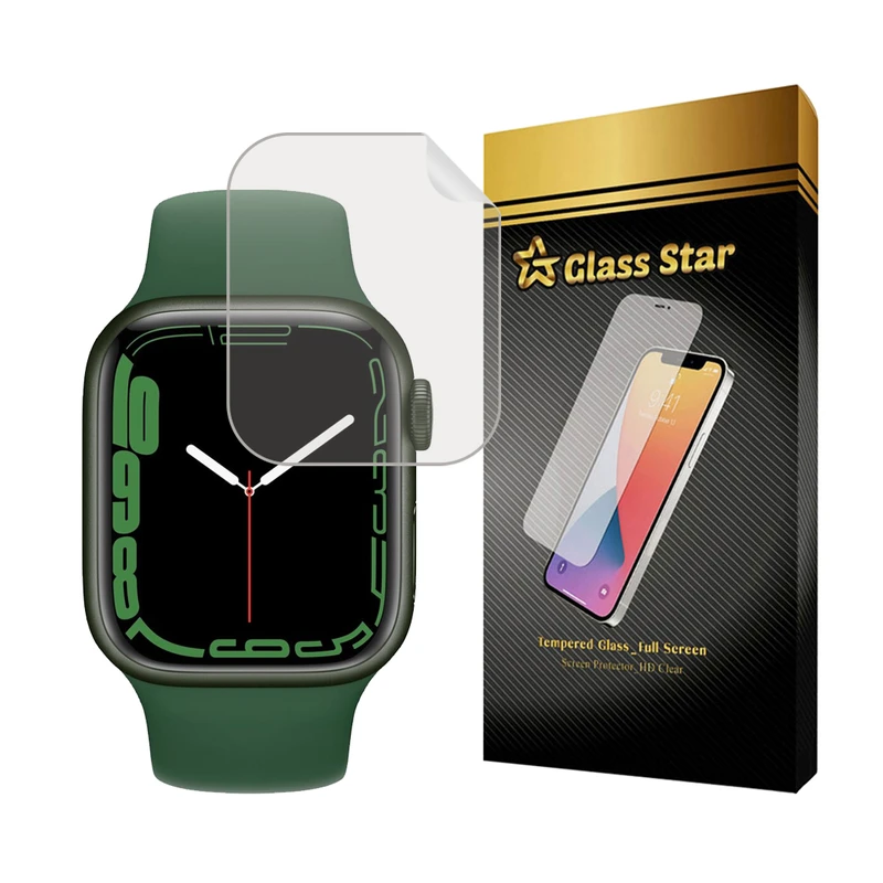 محافظ صفحه نمایش نانو گلس استار مدل MTBWS مناسب برای اپل واچ سری 7 / 8 / 9 41 میلی متر