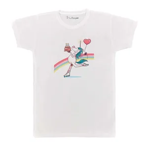 تی شرت بچگانه پرمانه طرح یونیکورن کد pmt.3326