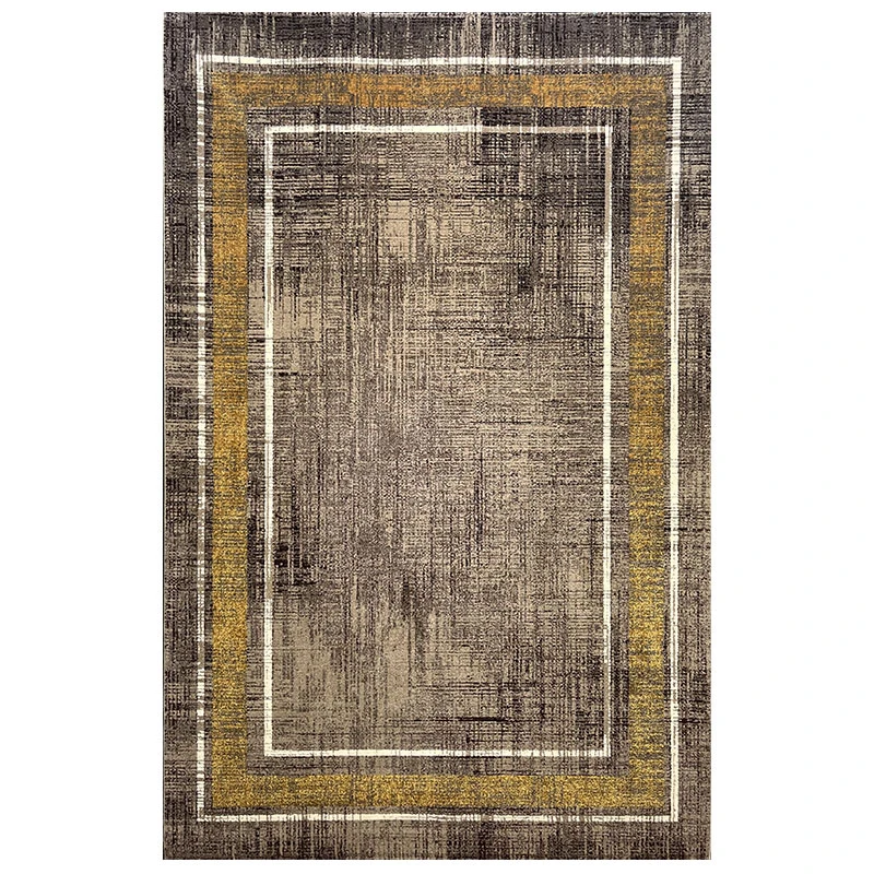 فرش ماشینی ساوین طرح نیلو زمینه شکلاتی