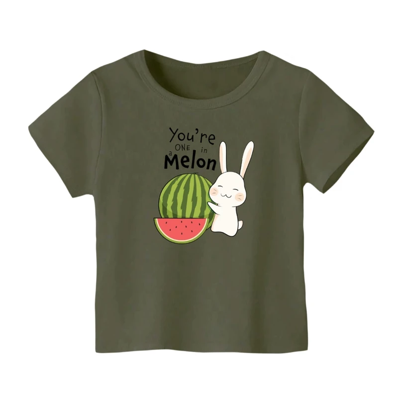 تی شرت آستین کوتاه بچگانه مدل خرگوش یلدایی کد 3