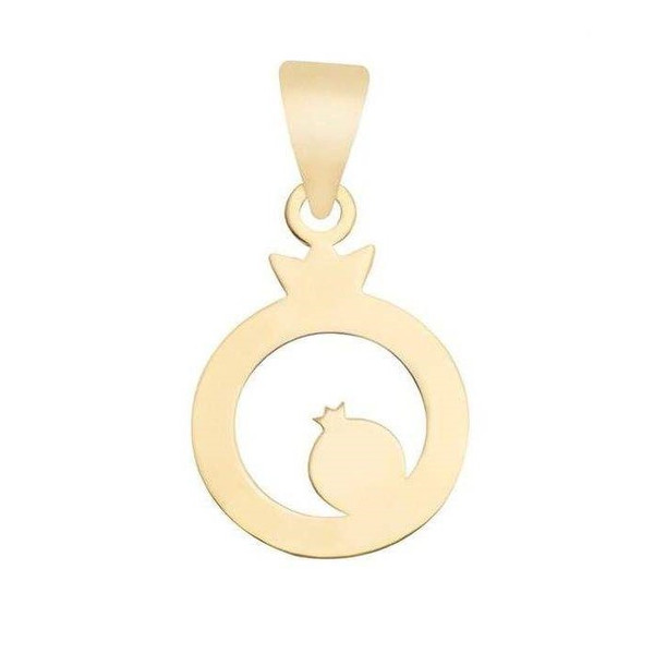 آویز گردنبند طلا 18 عیار زنانه قیراط طرح انار کد GH3869