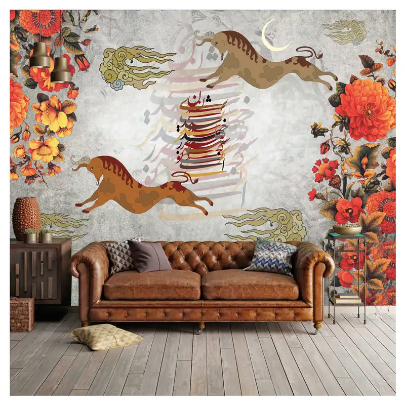 پوستر دیواری طرح مینیاتور کد 1225