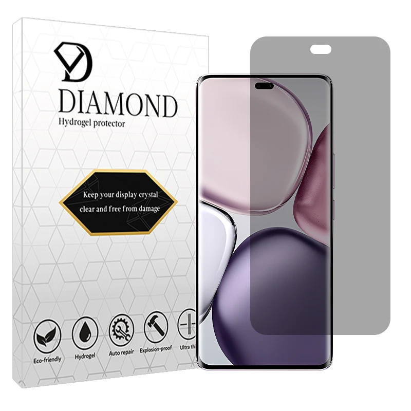محافظ صفحه نمایش حریم شخصی دیاموند مدل هیدروژلی مناسب برای گوشی موبایل آنر X9c