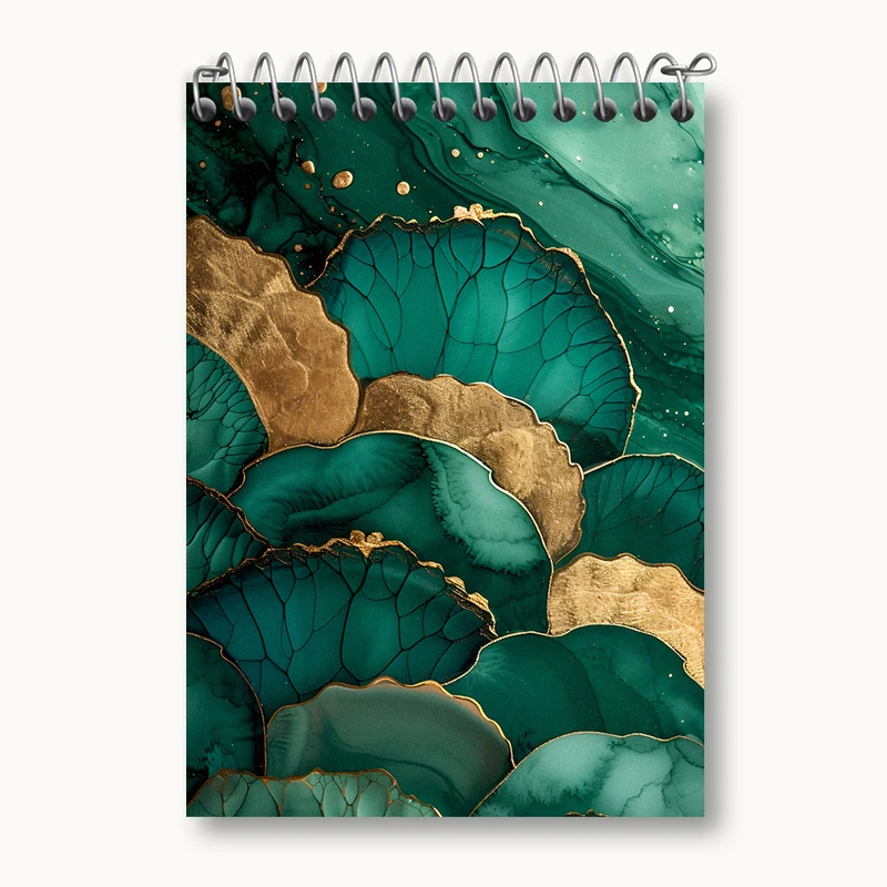 دفتر یادداشت 50 برگ خندالو طرح رنگ سبز کد N5468