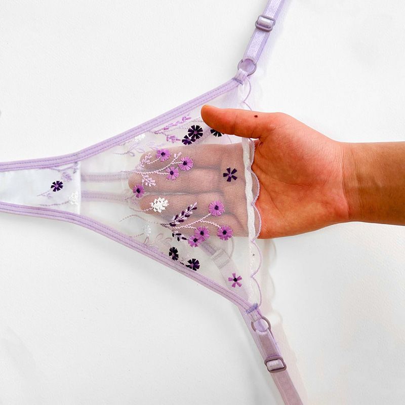 ست شورت و سوتین زنانه نوشه پوش مدل توری کد 88910 -  - 10