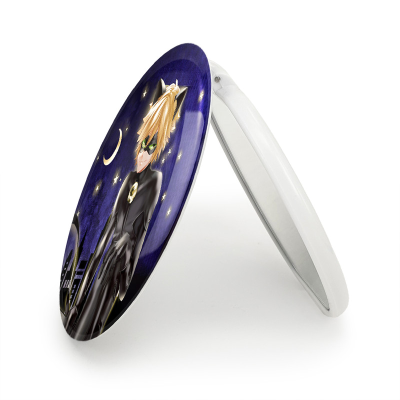 آینه جیبی خندالو طرح پسر گربه ای مدل تاشو کد 24996