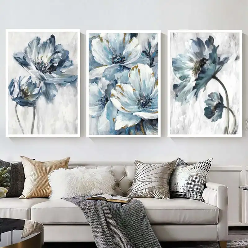 تابلو مدل دکوراتیو مدل گل کد 246 مجموعه سه عددی