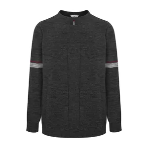 پلیور مردانه مدل یقه گرد رنگ ذغالی