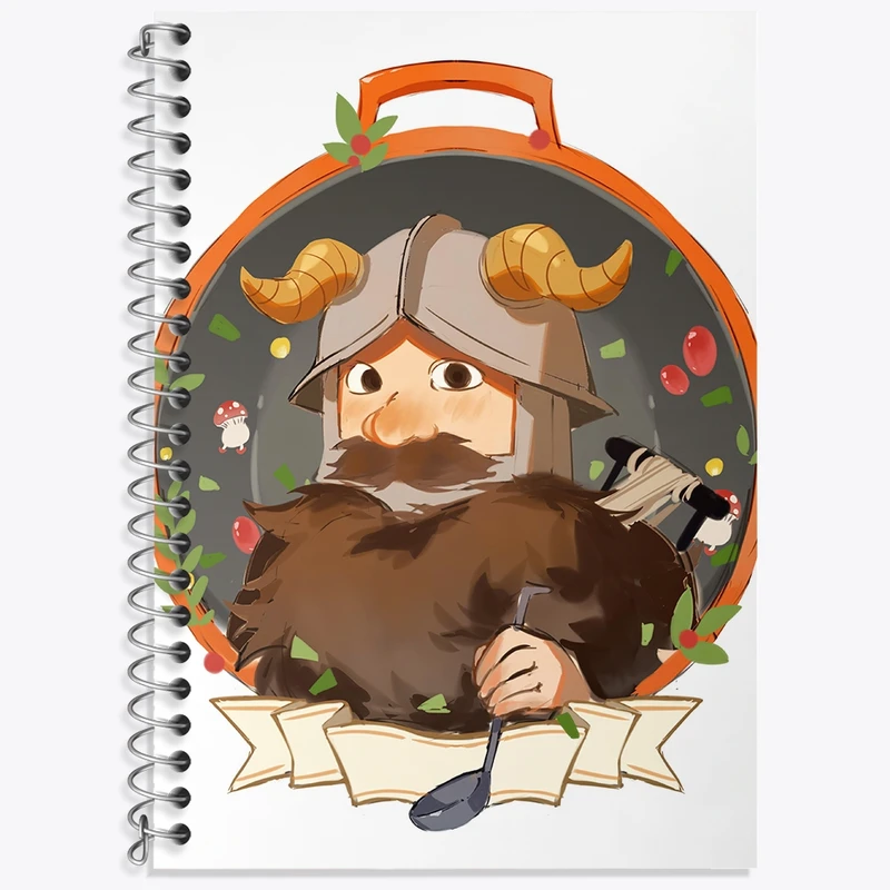 دفتر زبان 50 برگ خندالو مدل دو خط طرح سنشی انیمه خوشمزه در سیاه چال کد 35899